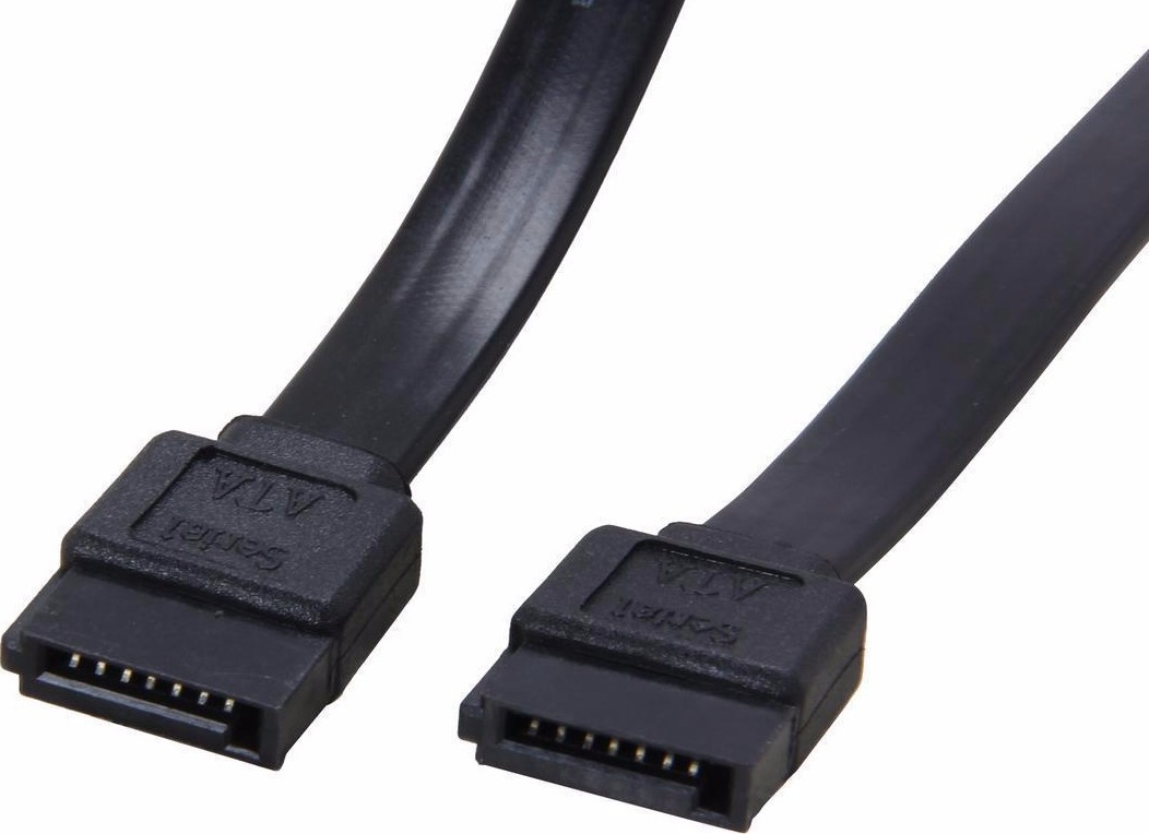 Coboc - SC-SATA3-18-BK - 18" SATA III 6Gb/s Data Cable - Black