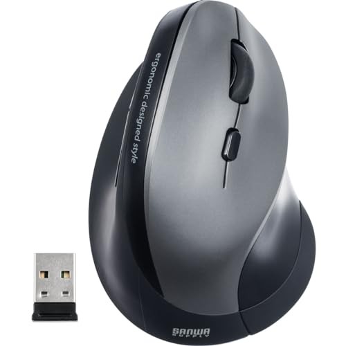 Sanwa Direct Ergonomic Wireless Mouse Anti-Carpal Tissue Syndrome Silent 5