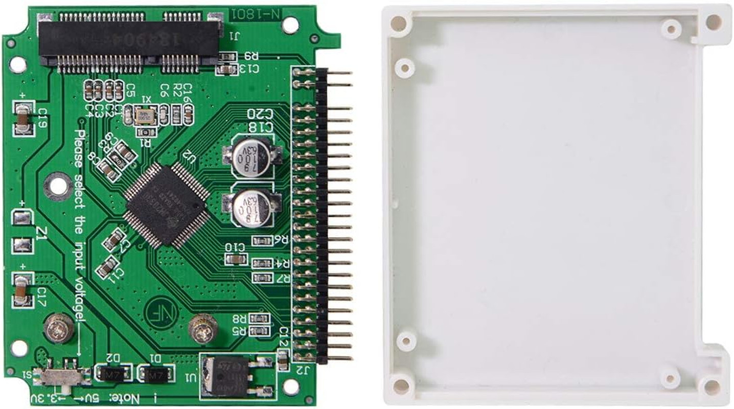 Msata Mini SATA SSD to IDE 44Pin 2.5 Inch Half-Heigh Hard Disk Case
