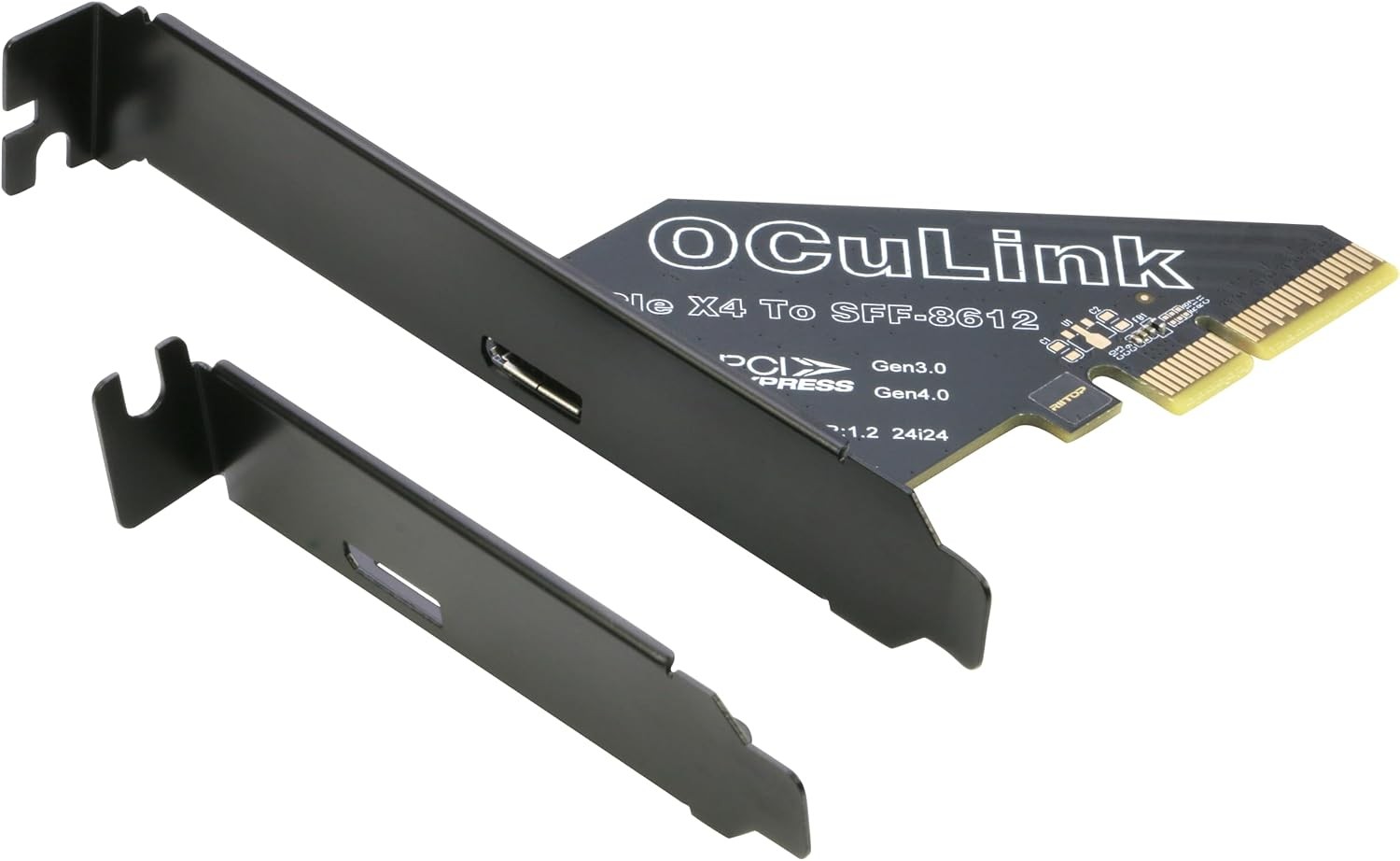 PCIe to Oculink Adapter for eGPU [1-Port], PCIe Gen4 x4 to Oculink SFF-8612/S...