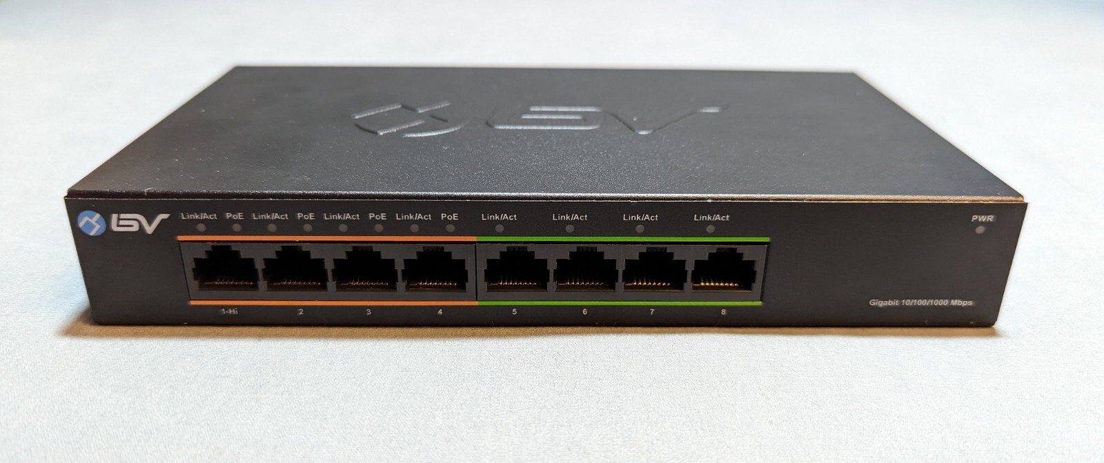 BV-Tech PoE Switching Hub Gigabit 8 Port PoE Power Supply (PoE+ 4 Ports) NEW