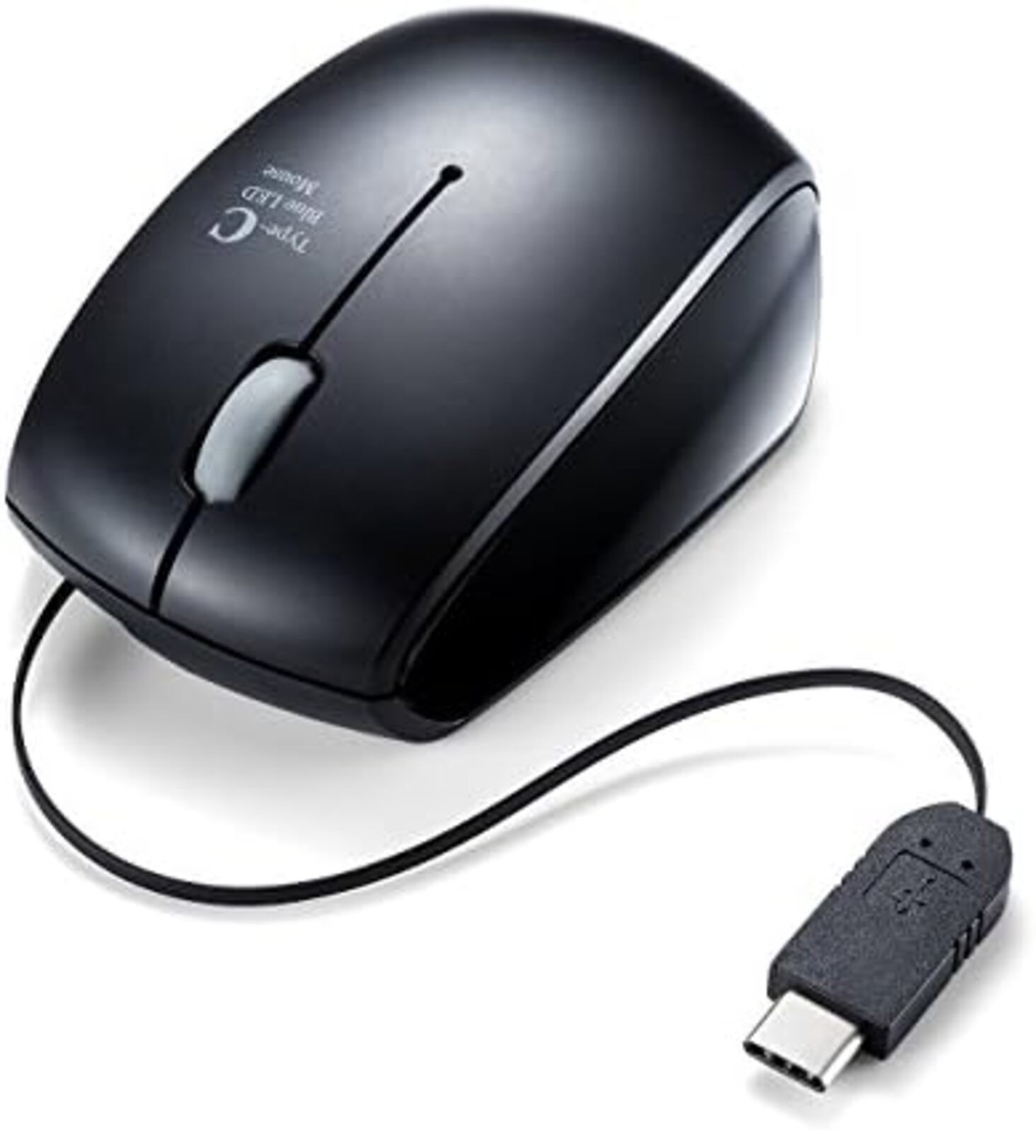 Sanwa Direct Type-C Mouse Wired Retractable [Android Smartphones and Tablets]