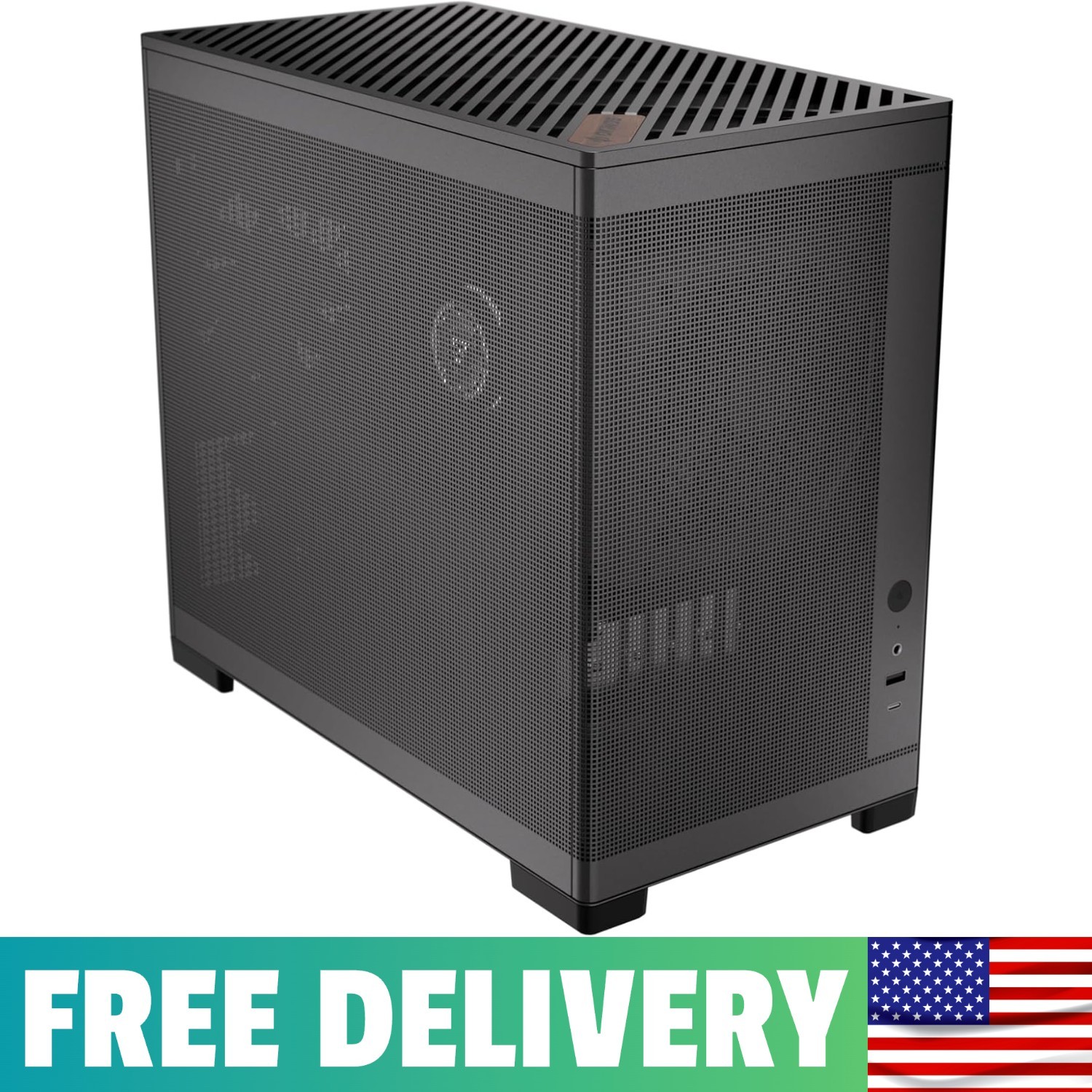 MiniArt 4 Micro ATX PC Case, 2x120mm Reverse 3 Pin Fans & 1x120mm 3 Pin Fan
