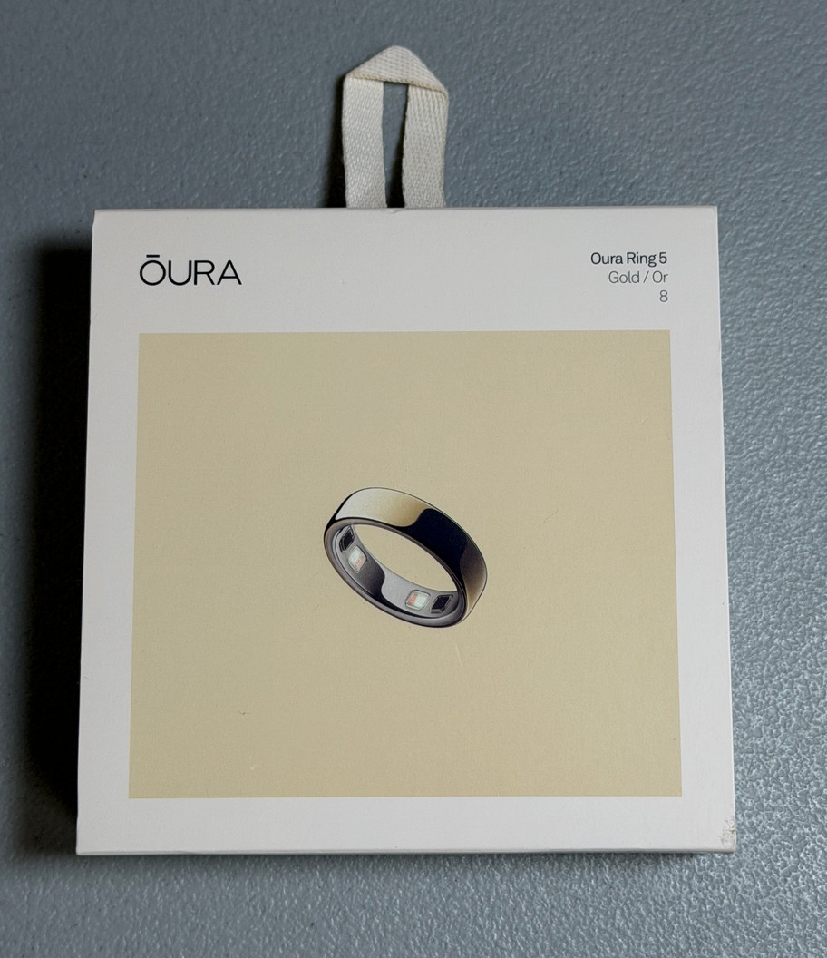 Lot of 5 New Sealed Oura Ring 5 Gen 5 Size 8 Gold Color Activity Tracker 2026