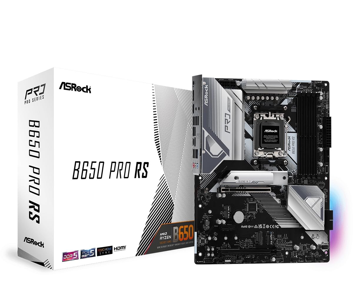 ASRock B650 PRO RS AMD Ryzen 7000 Series Processors Motherboard