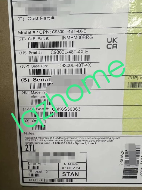 1PCS Cisco switch C9300L-48T-4X-E new via FedEx or DHL