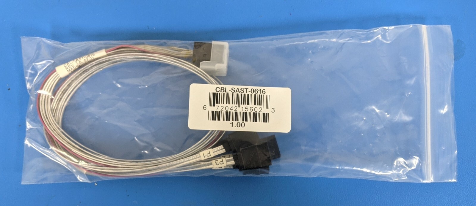 Supermicro CBL-SAST-0616 50cm Mini-SAS HD to Fan out 4X SATA Internal Cable W/SB