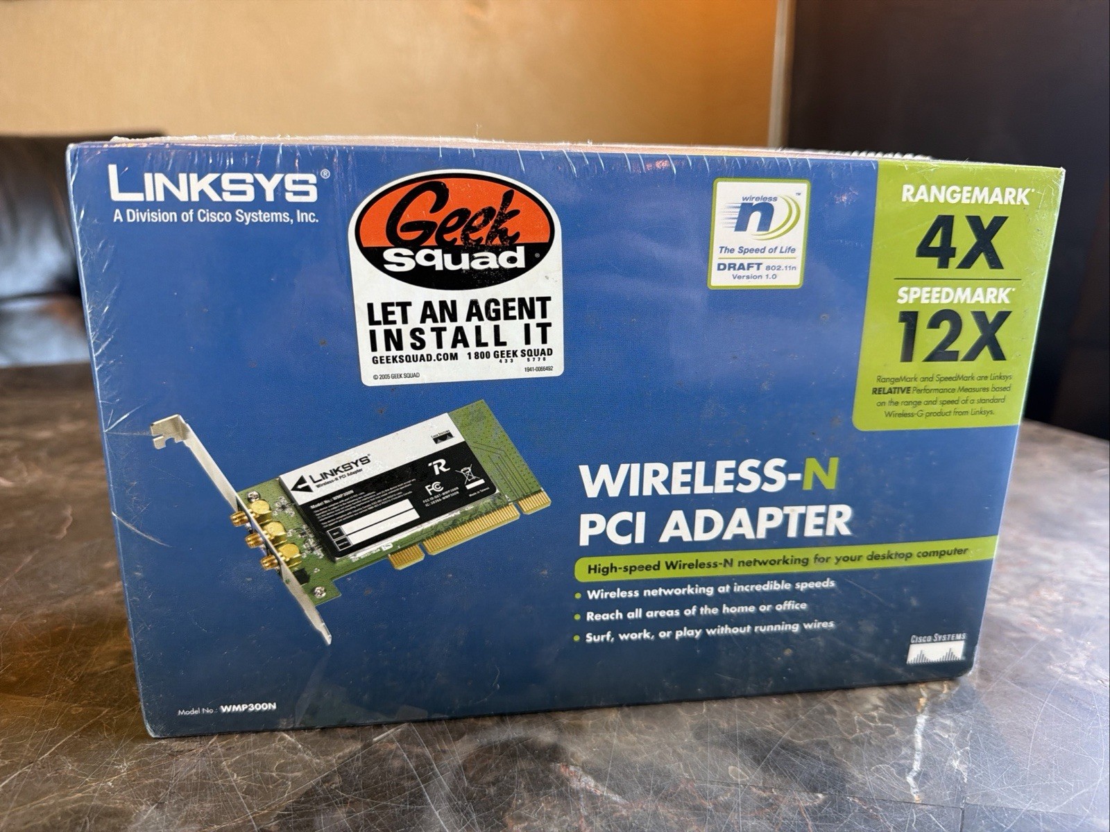 Linksys WMP300N Wireless-N PCI Adapter w/ Sealed Package - FREE S/H