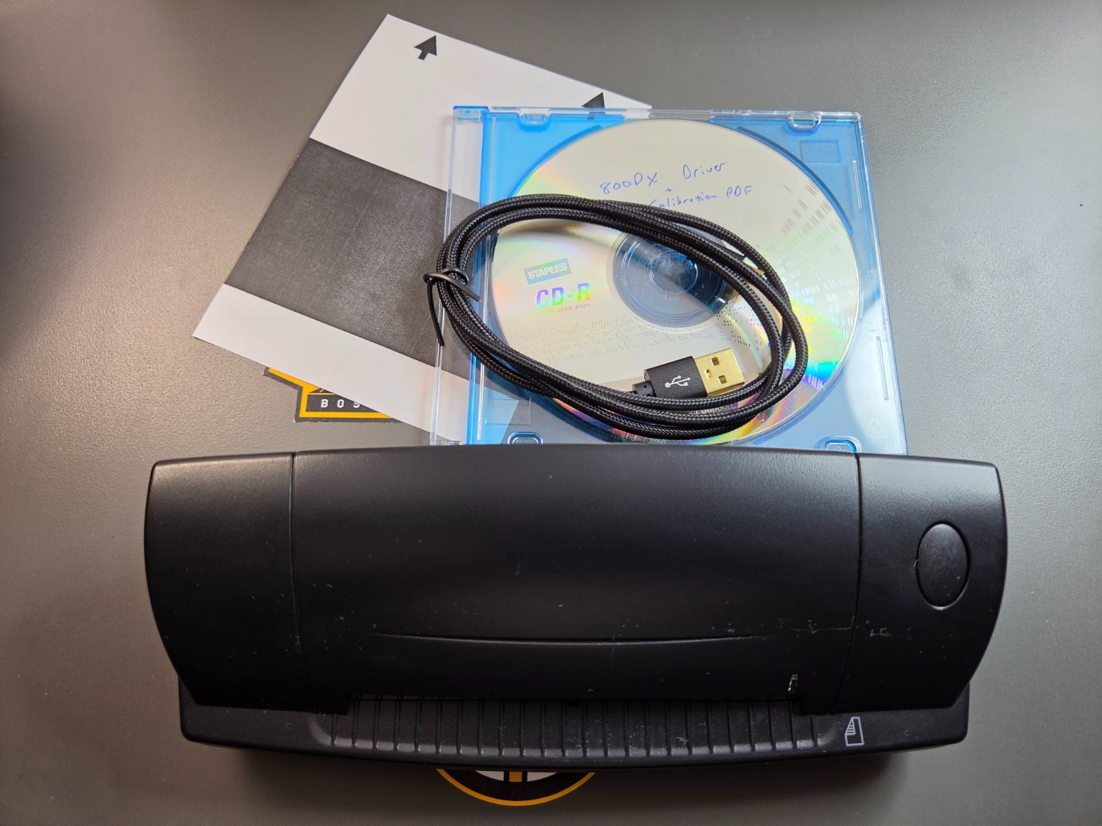 Acuant ScanShell 800DX Card Scanning Solutions Duplex Scanner (II) USB Cable CD