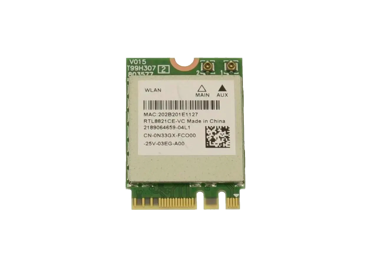 Realtek RTL8821CE Wifi 5 802.11AC Wireless Card Dell OEM N33GX 0N33GX CN-0N33GX