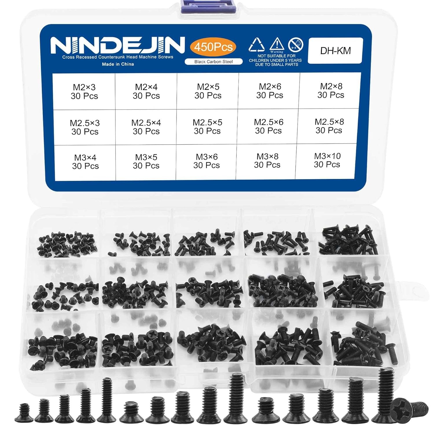 Laptop Computer Screw Kit M2 M2.5 M3 Countersunk Flat Head Phillips Computer