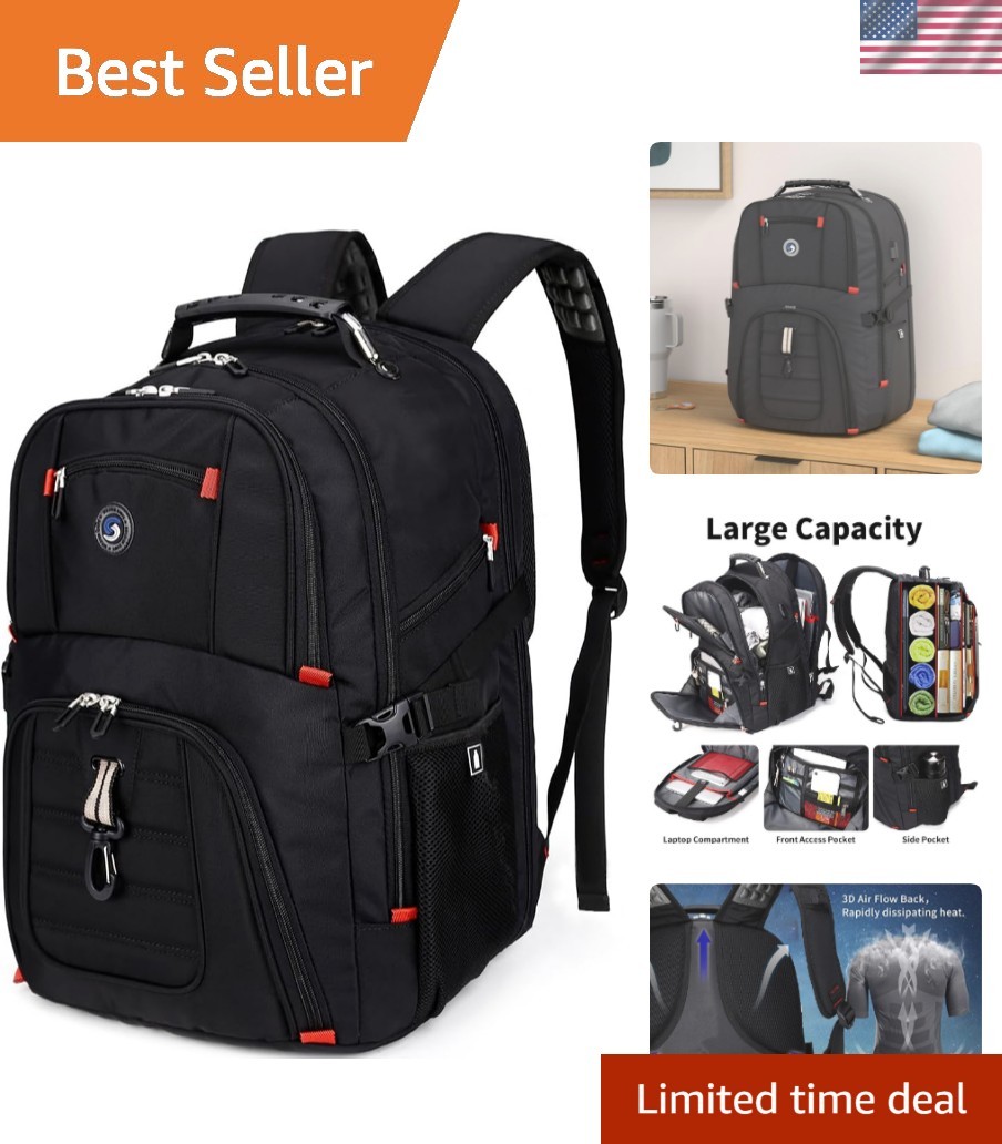Airline Approved 50L Backpack for 17-Inch Laptops - Versatile Travel Companion