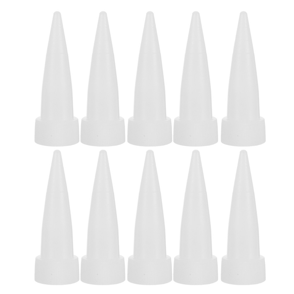 10Pcs Reusable Plastic Caulking Nozzle Tips for Home Glue Dispensing Control
