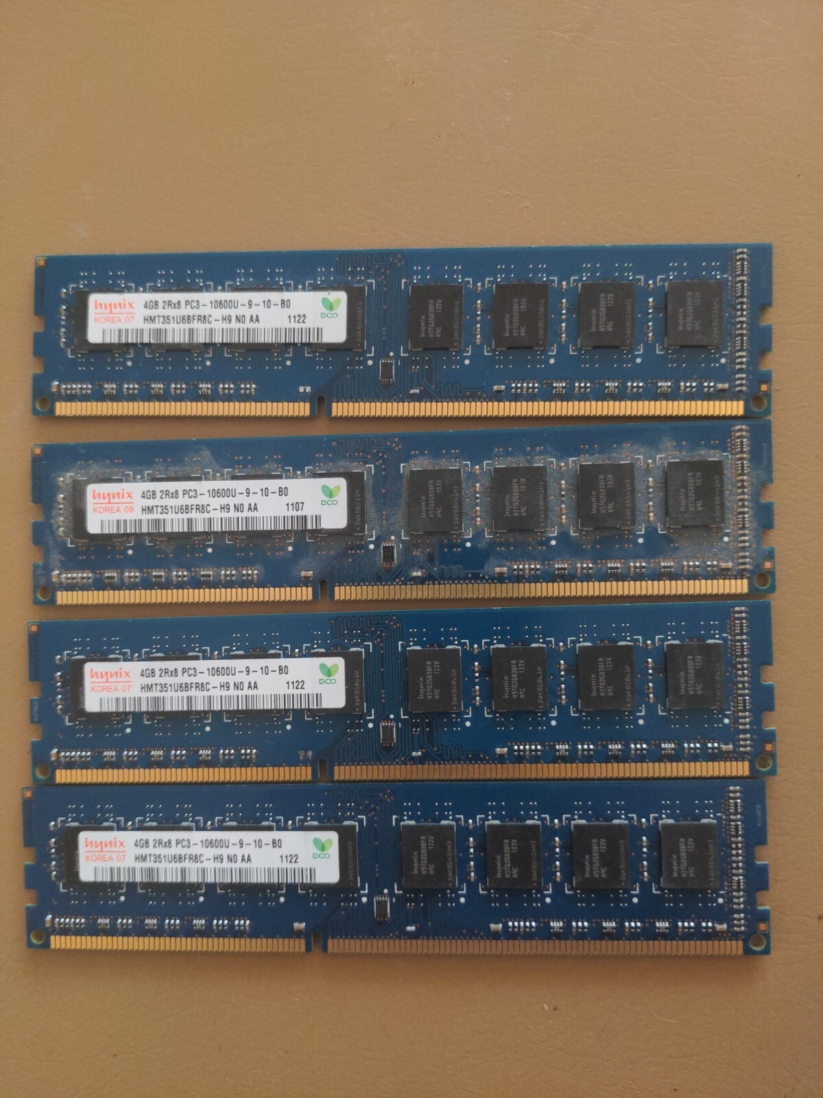 SK HYNIX 16GB (4x4GB) 2Rx8 PC3-10600U DDR3 DESKTOP Memory RAM