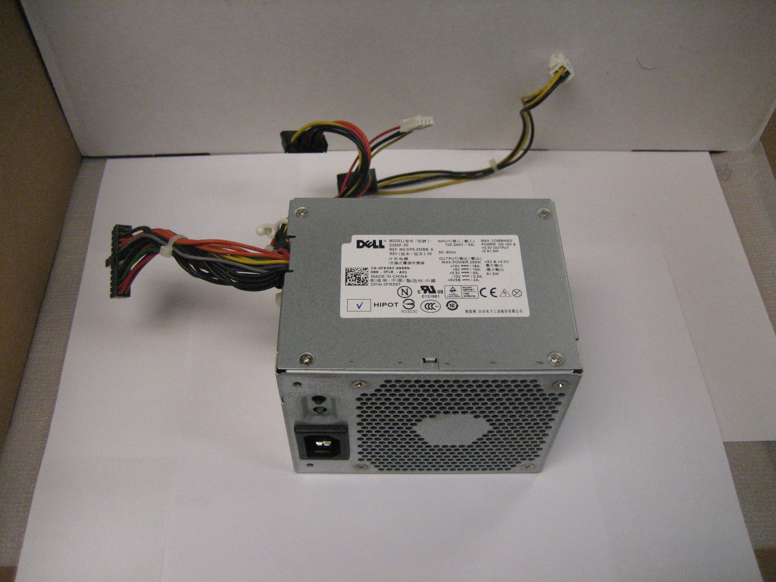 Dell Optiplex 580 760 780 960 DT Desktop L255P  WU123  FR597 RM110  Power Supply