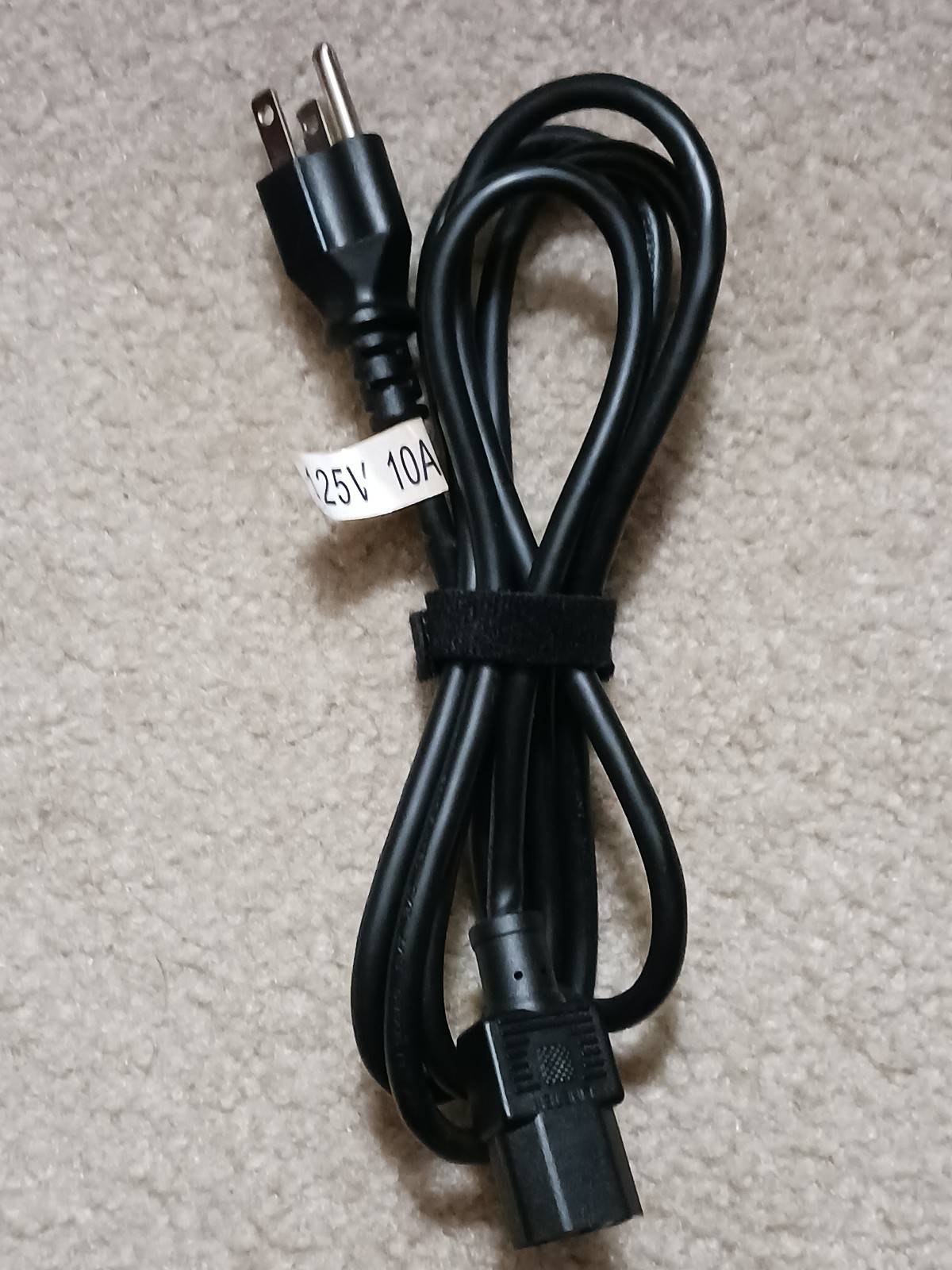 LINETEK 18/3C 10 Amp 125V Male to Female 3-Prong Universal AC Power Cord-6ft
