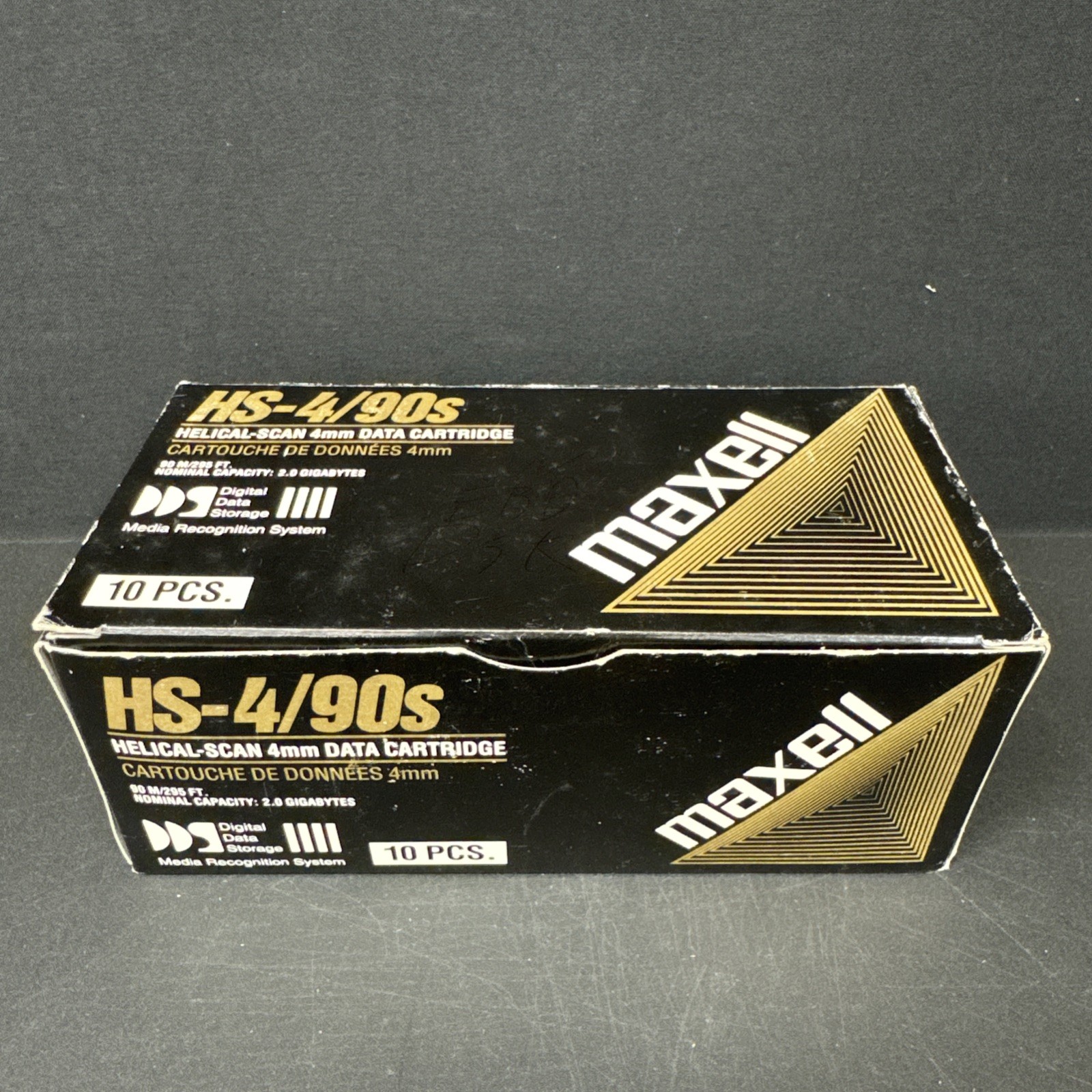 Lot of 10 Maxell HS-4/90s 4mm Data Cartridges 2GB 90m Helical Scan DDS
