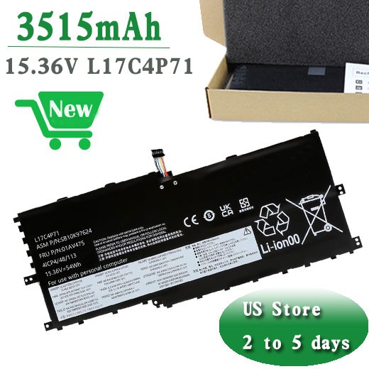 NEW L17C4P71 L17M4P73 54Wh Battery For Lenovo ThinkPad X1 Yoga 3rd Gen 2018 20LD