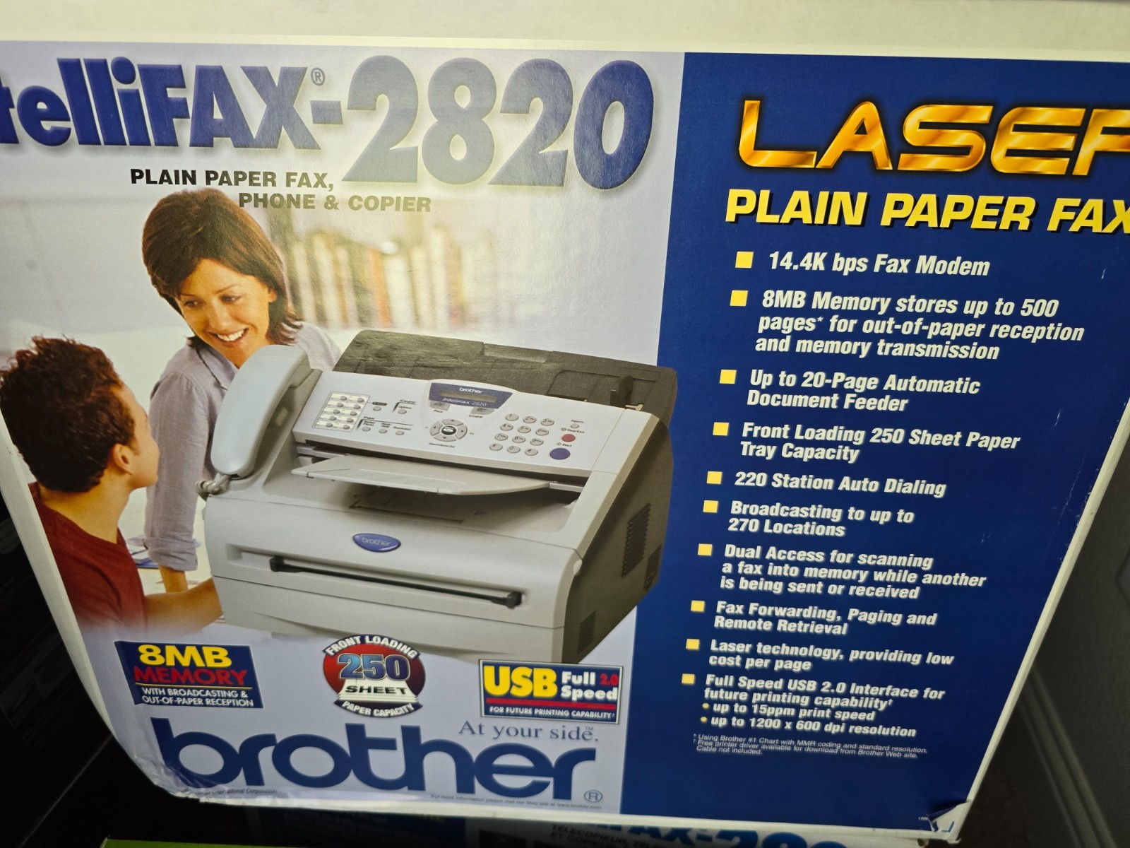 Brother IntelliFax-2820 All-In-One Laser Printer - BRAND NEW
