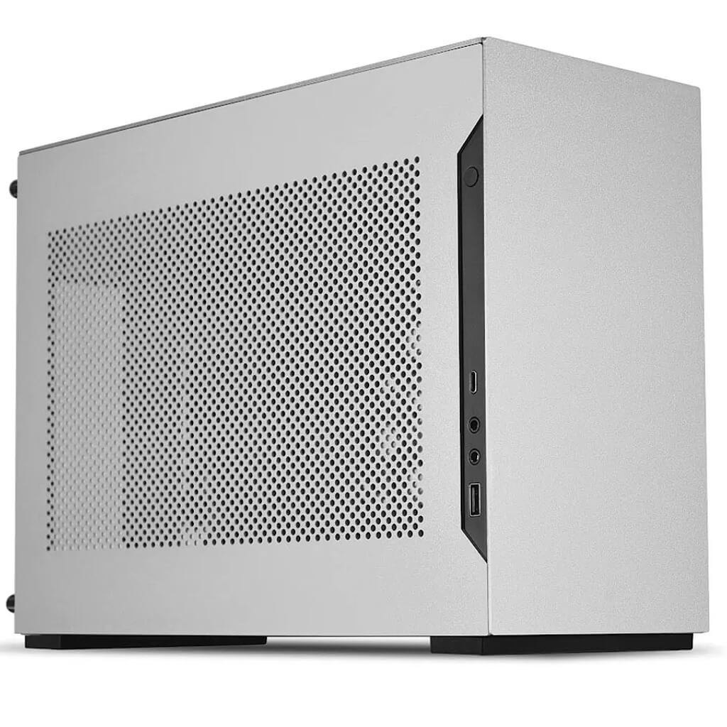 Lian Li A4-H2O Silver Mini-ITX Case DAN Cases PCIe 5.0 Riser 240mm AIO A4H2OA5