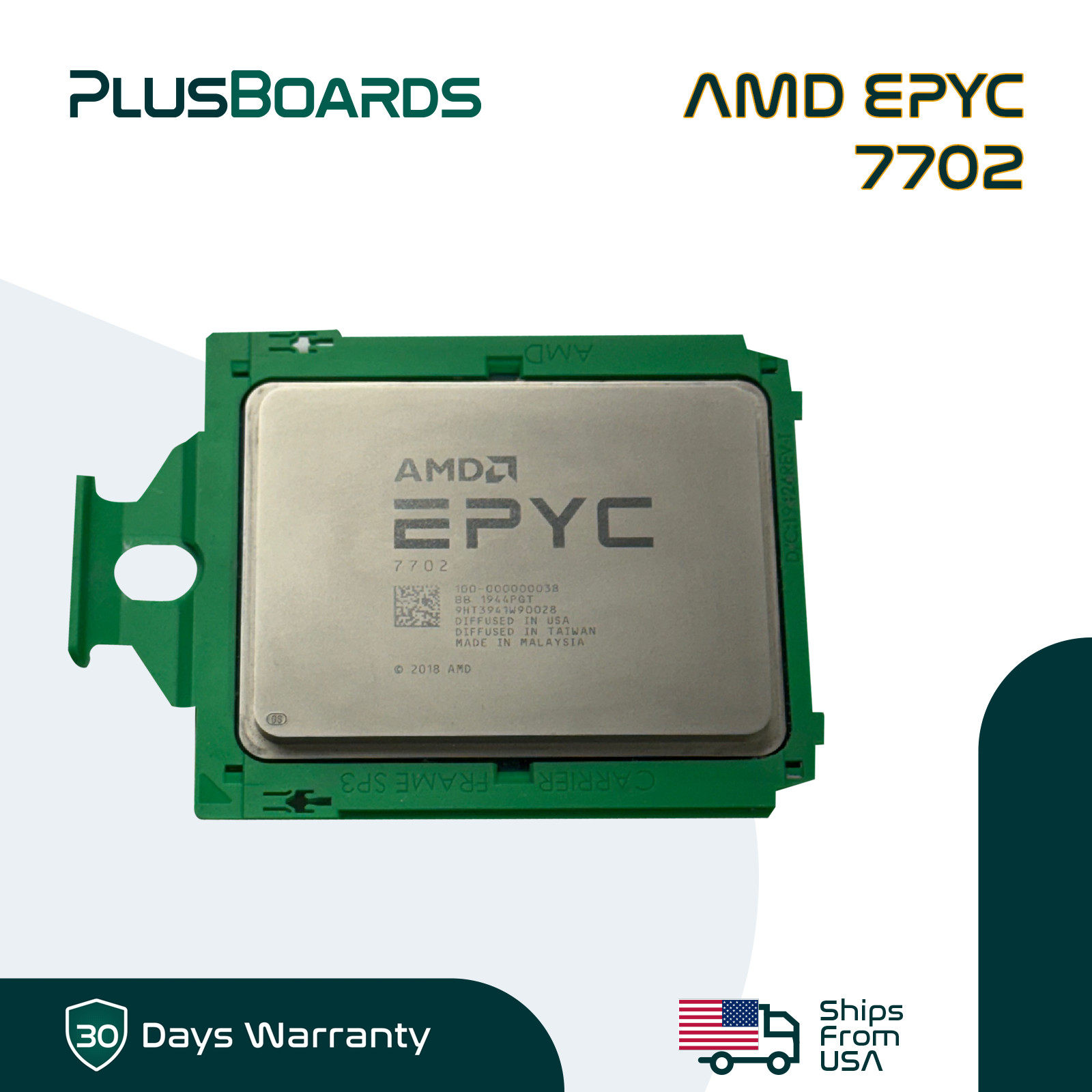 AMD EPYC 7702 64-Cores 2GHz 256MB SP3 Server CPU Unlocked