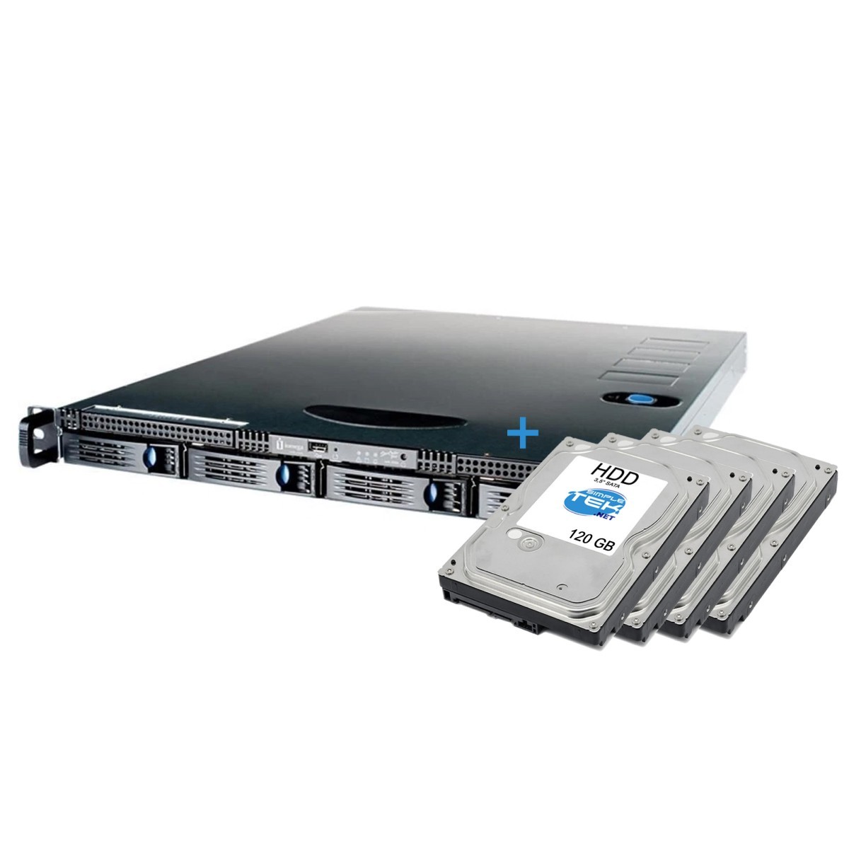 Iomega StorCenter Pro 200rl 4x120GB HDD Server Rackmount 1U RAID
