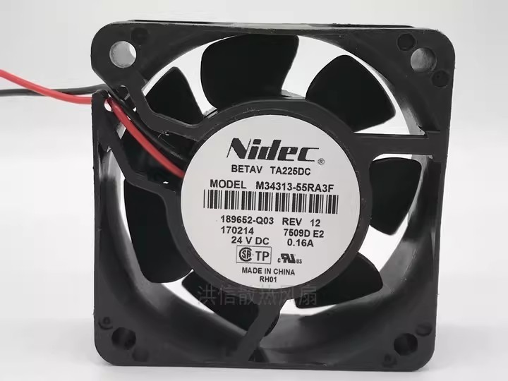 1PCS Nidec 6025 M34313-55RA3F DC24V 0.16A Inverter Cooling Fan
