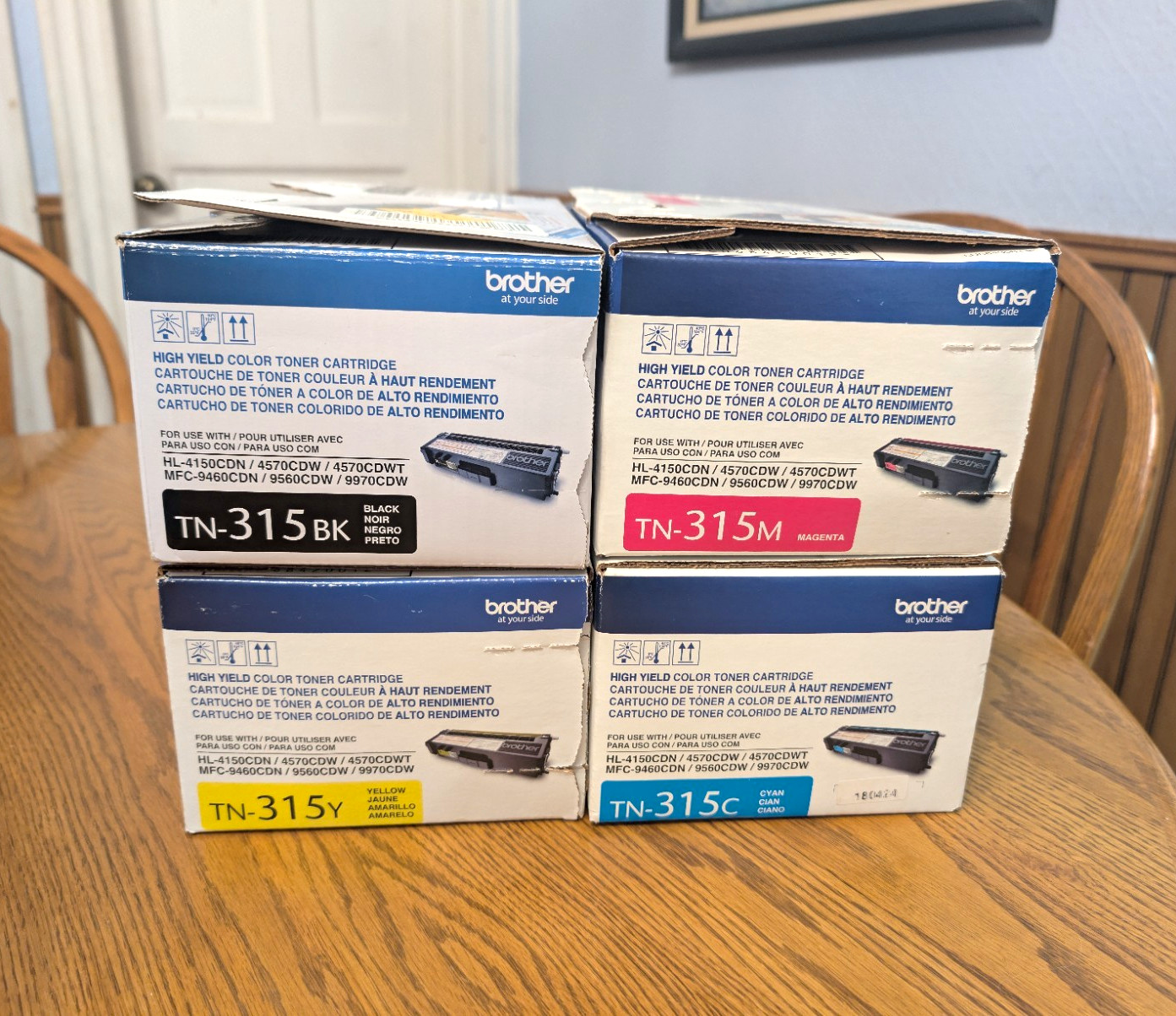 Brother TN-315 High Yield Laser Toner Set BK/C/M/Y for HL/MFC Printers