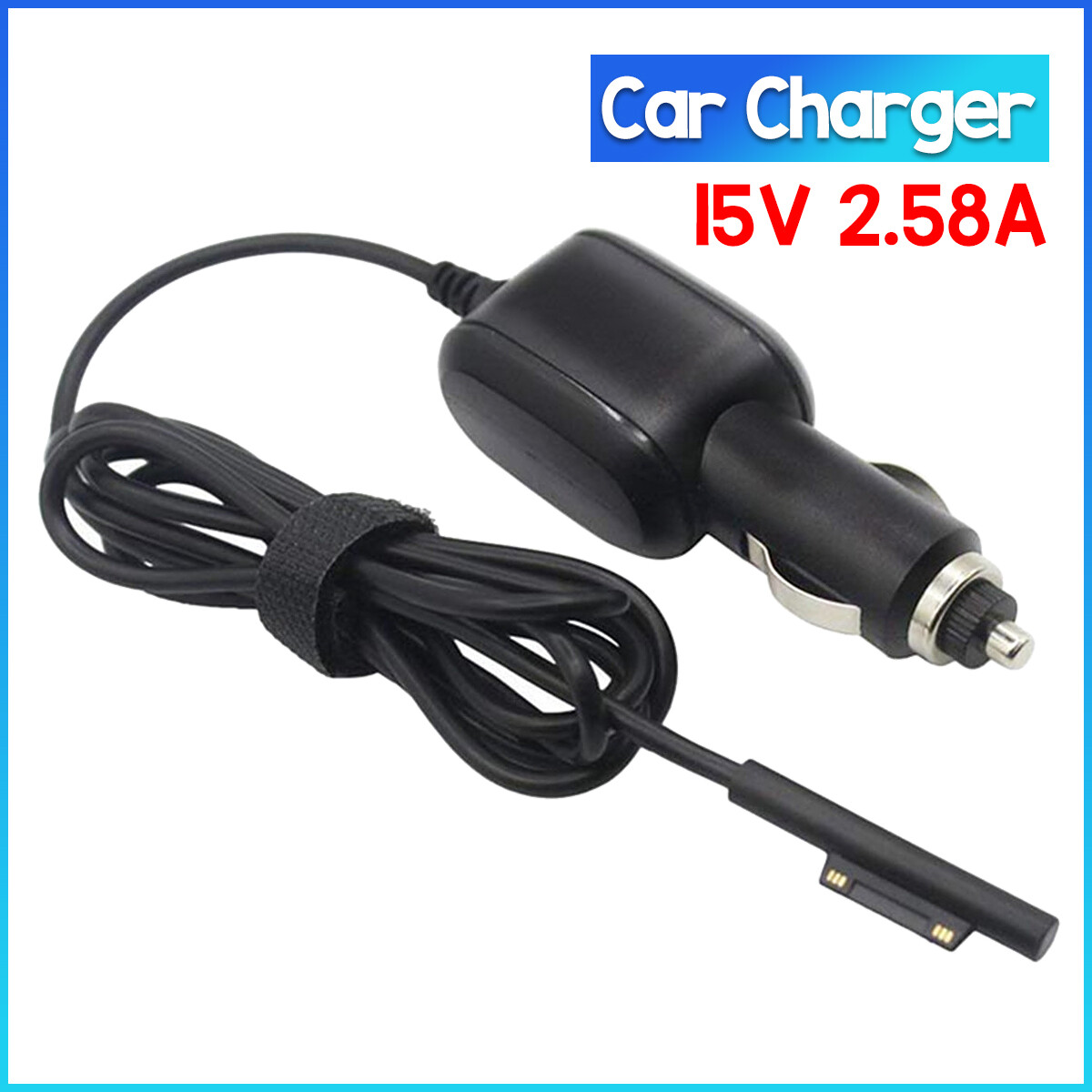 15V 2.58A Car Charger Power Supply Cable Adapter for Microsoft Surface Pro 5 6