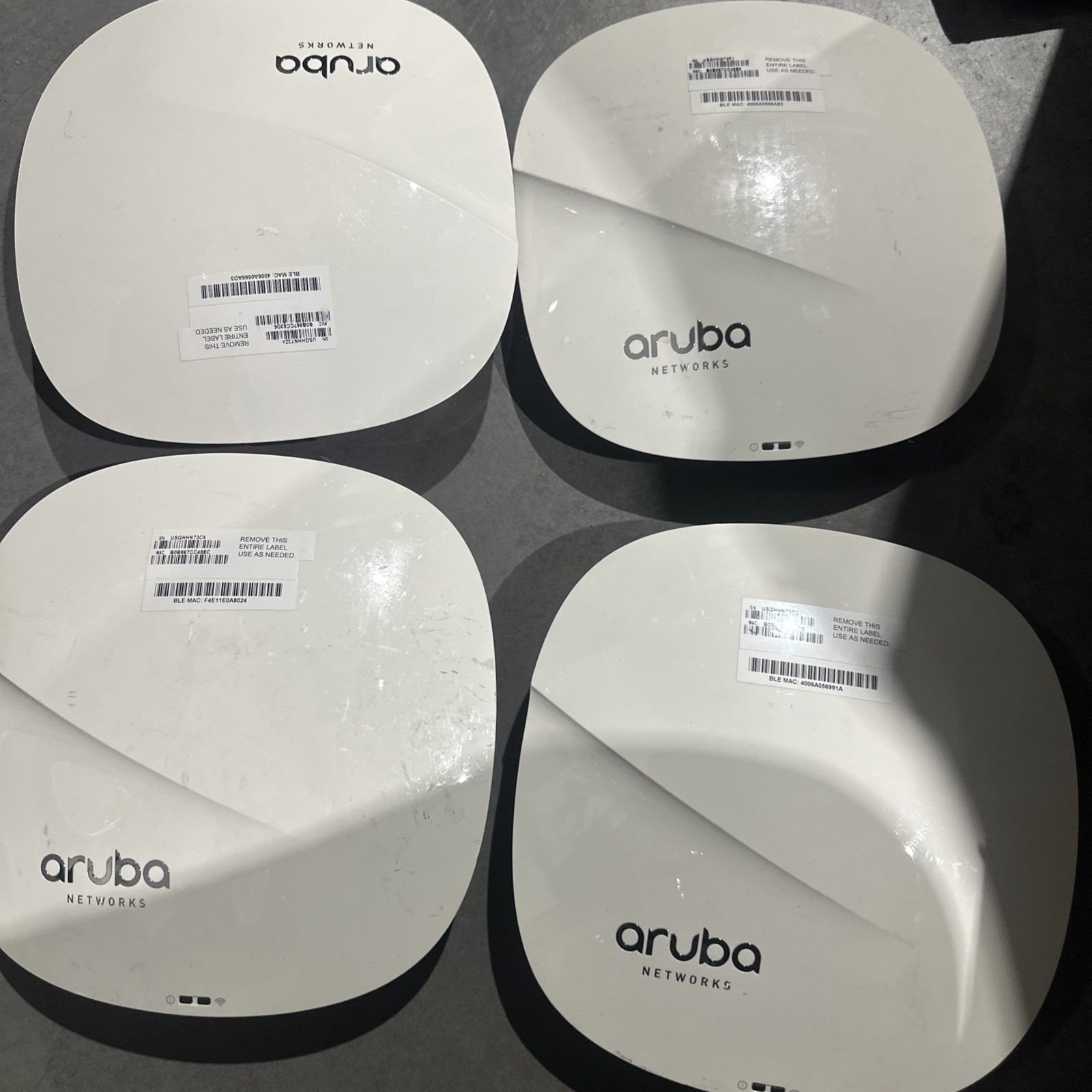 U86558 Lot of 4x Aruba AP325 Dual Band Wireless Access Point APIN0325 G2U