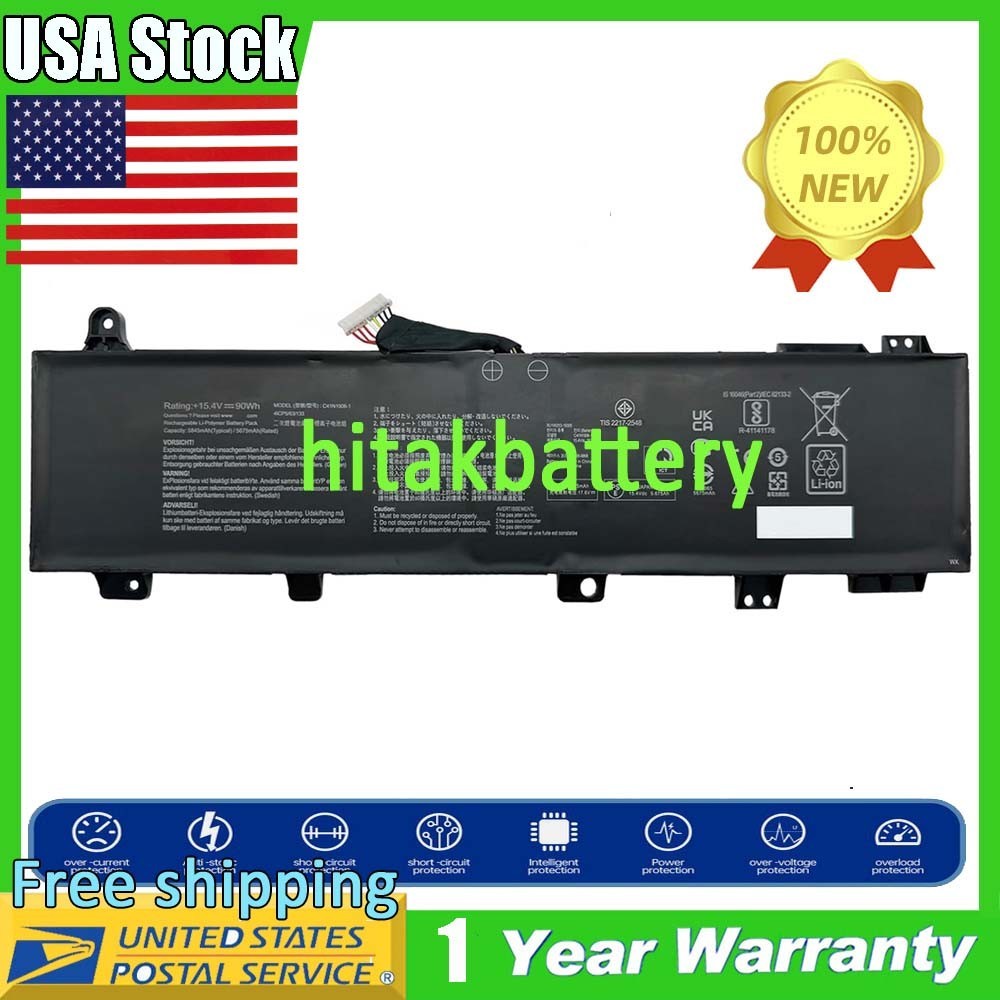 Battery For ROG Zephyrus Duo 15 SE(GX551) 15 GX550LXS C41N1906-1 0B200-03590000