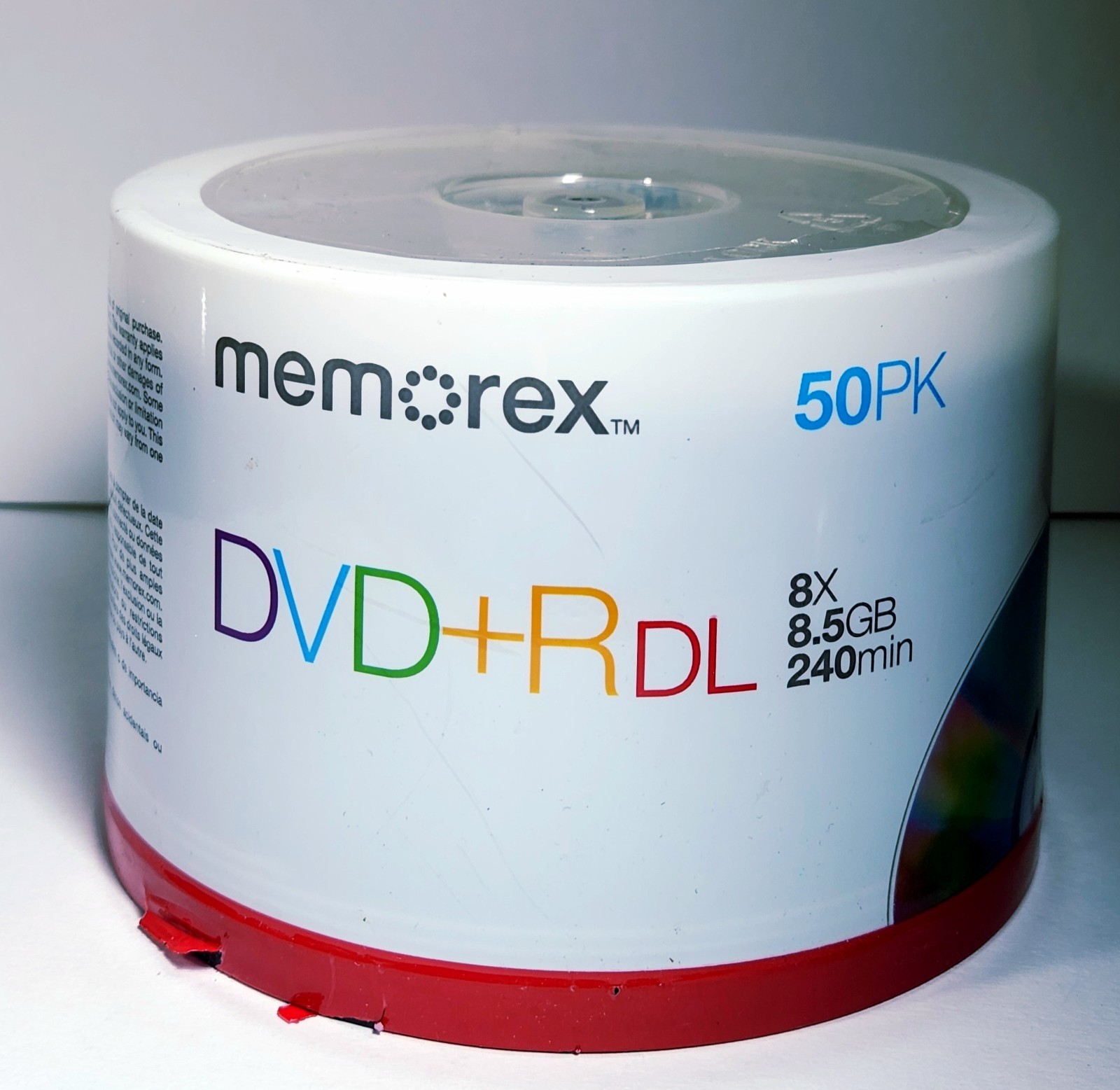 Memorex DVD+R DL | 8X | 8.5GB | 240min | 50PK | New Sealed