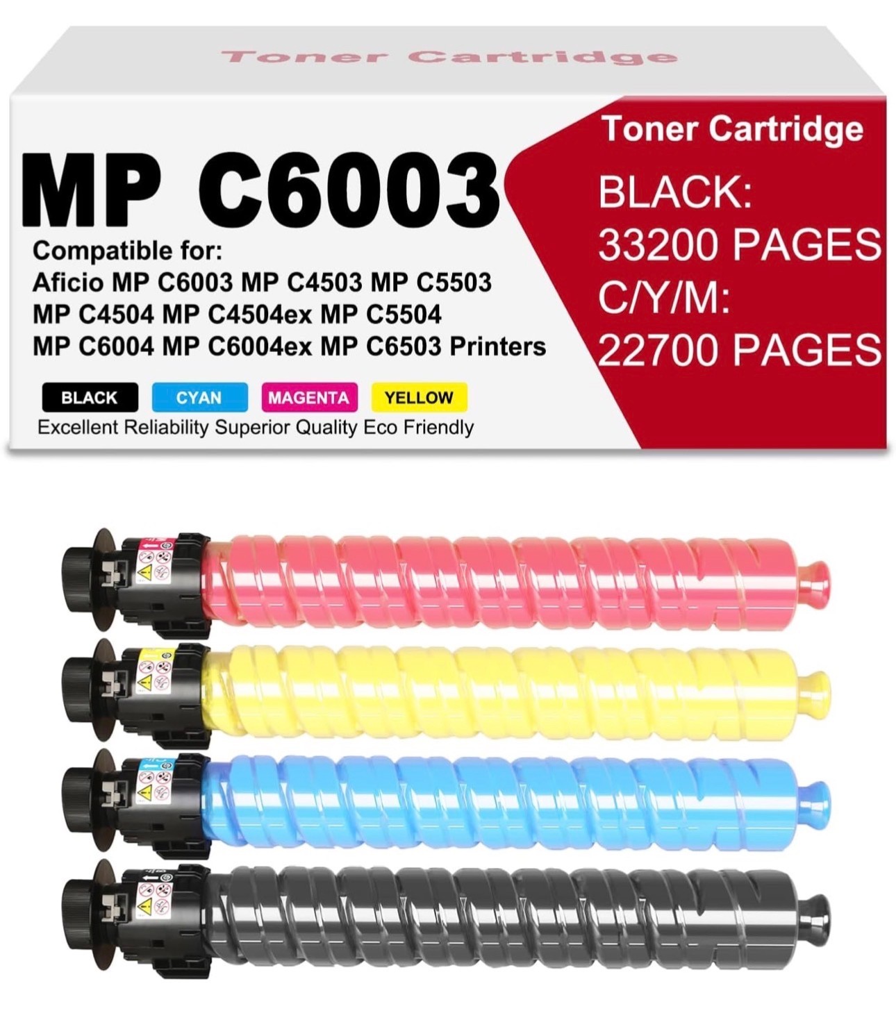 MP C6003 High Yield Toner Cartridge for MP C4503/C5503/C6003/C4504/C5504/C6004