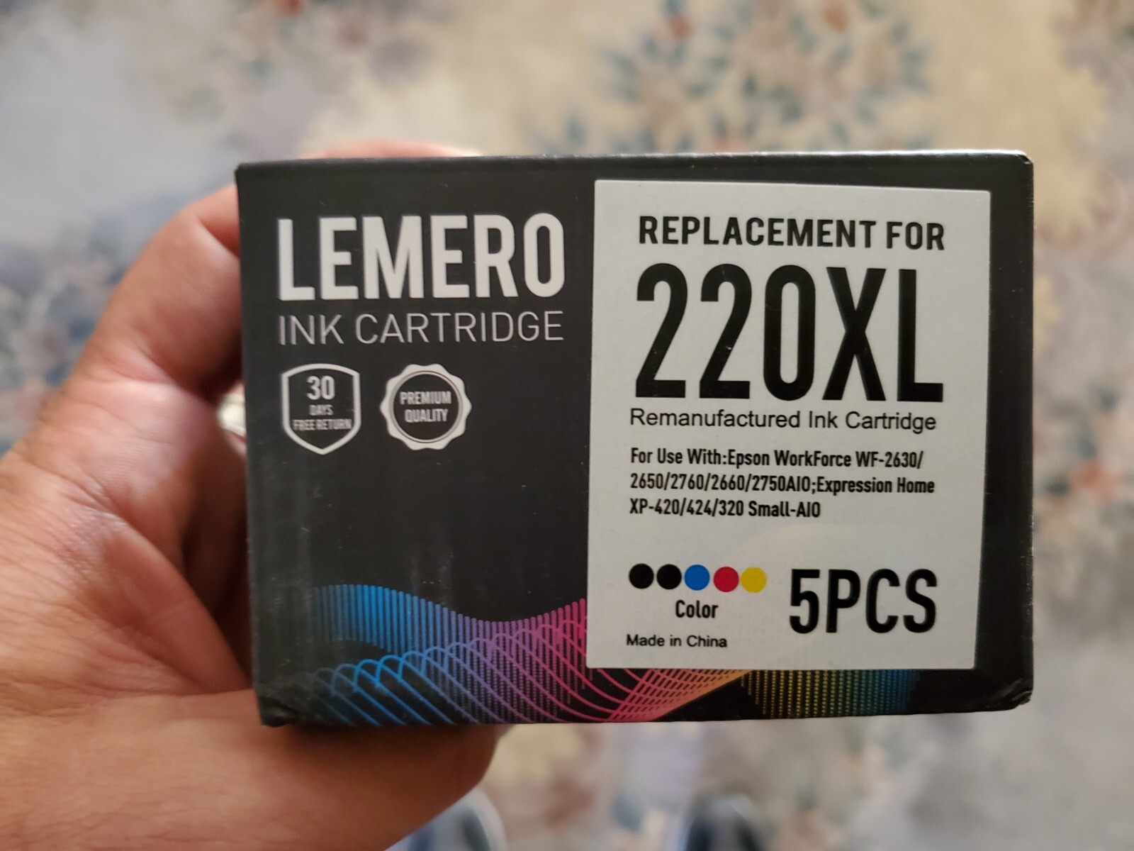 LEMERO Remanufactured Ink Cartridges Replacement for Epson 220XL