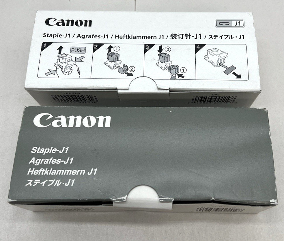 Lot of (2) Canon Staple-J1 3-pak Copier Staple Cartridges No.502C 6707A001[AC]