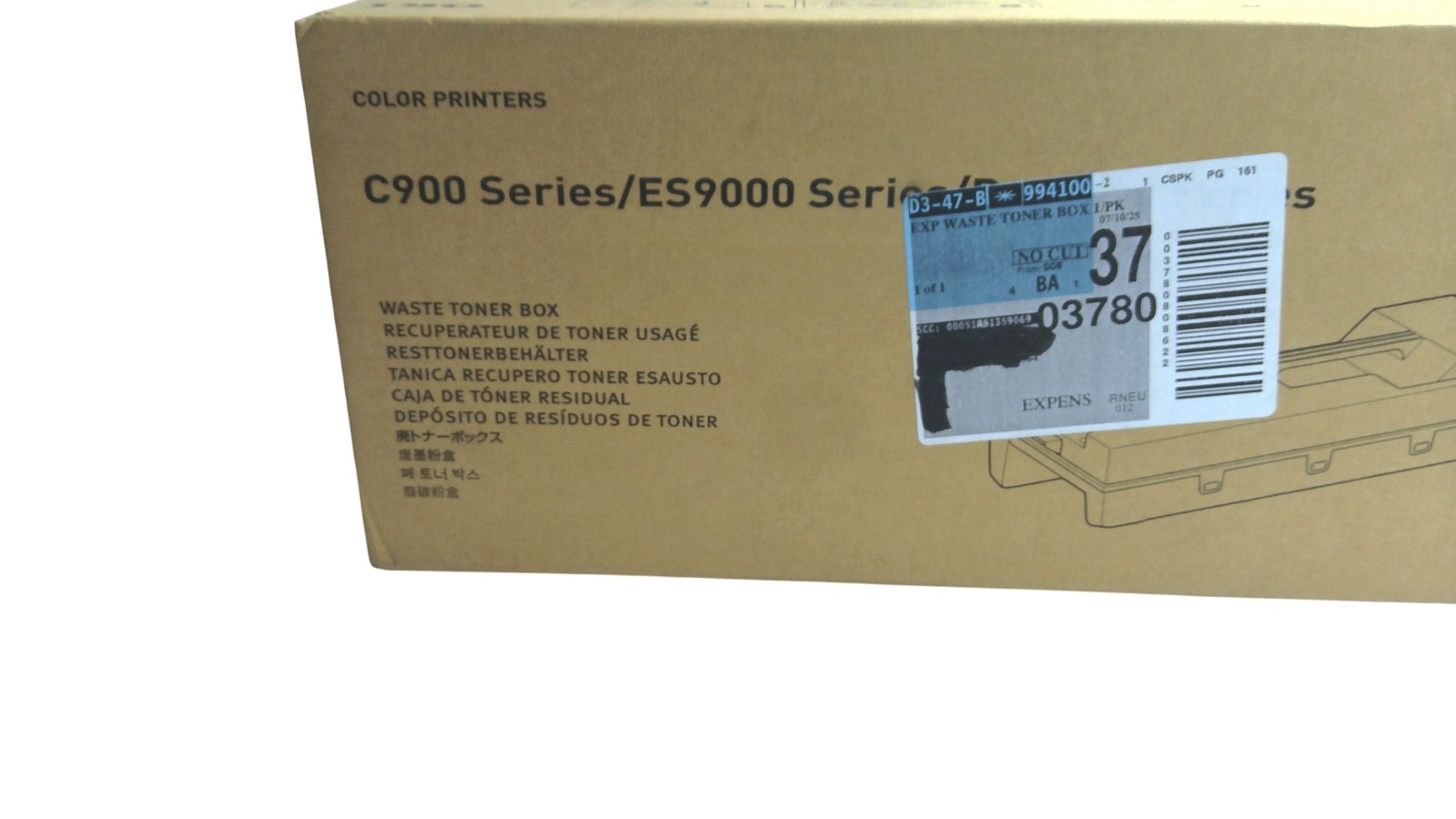 OKI 994100 Genuine Waste Toner Box For C900 ES9000 Pro9000 Color Printers
