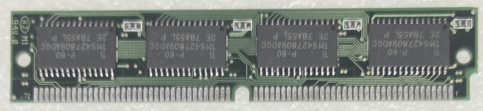 3rd TI 16MB EDO RAM SIMM 4Mx32 72-pin 60ns Memory w/TI TMS427809ADGCP-60