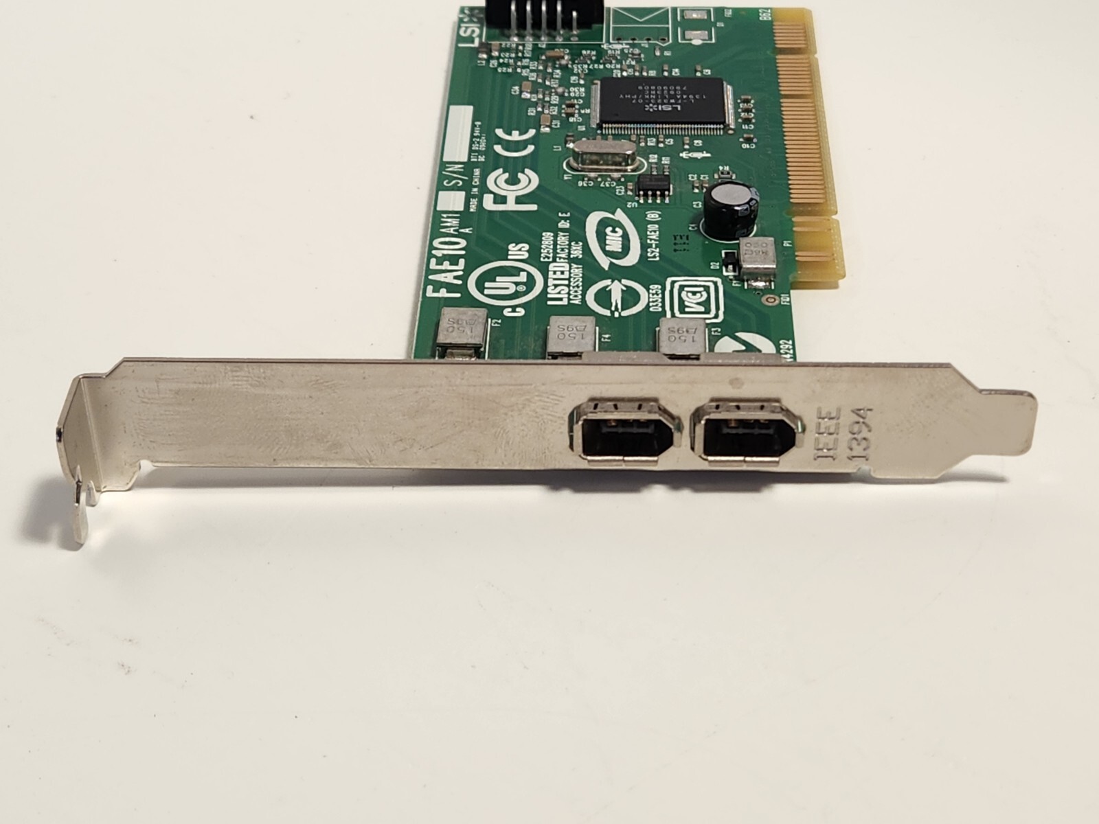 Dell H924H Dual Port IEEE-1394 PCI FireWire Controller Card 0H924H