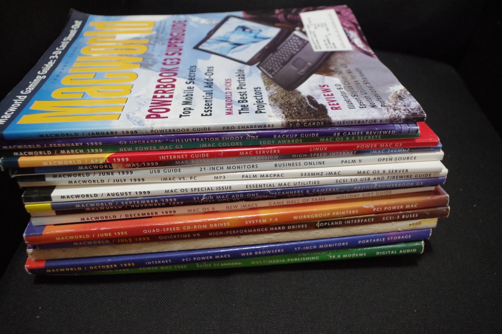 1995 & 1999 MACWORLD MAGAZINES, 16 EDITIONS  Mostly Great condition