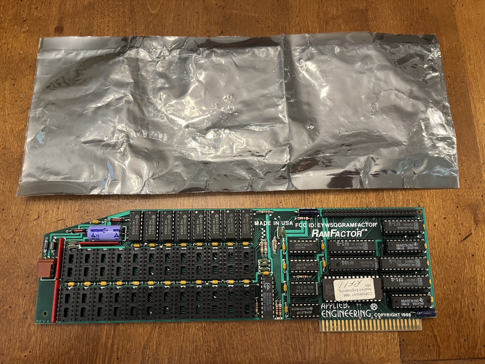 RamFactor Card w/ 256K for Apple II plus & Apple IIe by Applied Engineering