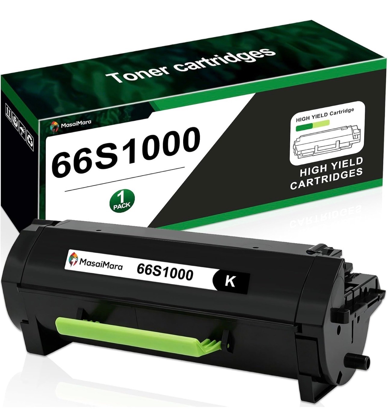 66S1000 Black Toner Cartridge for Lexmark MS531dw MS631dw MS632dwe MS632dwe