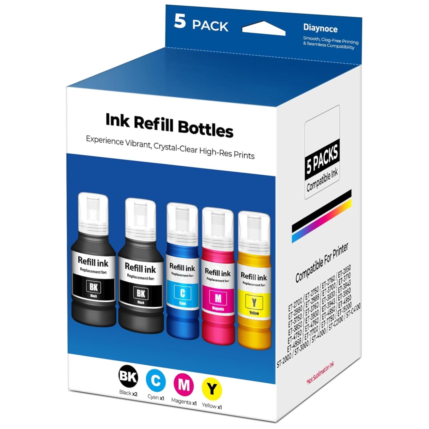 Multipack Ink Bottles for Long-Lasting Printing