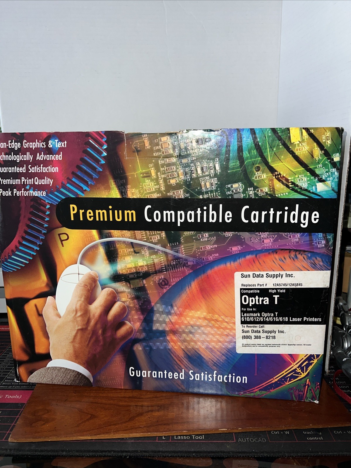 Premium Replacement Toner for Lexmark 12A5745 Optra T High Yield - New in Box