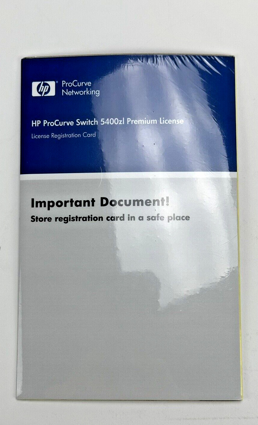 New Sealed HP J8994A ProCurve Switch 5400zl Premium License