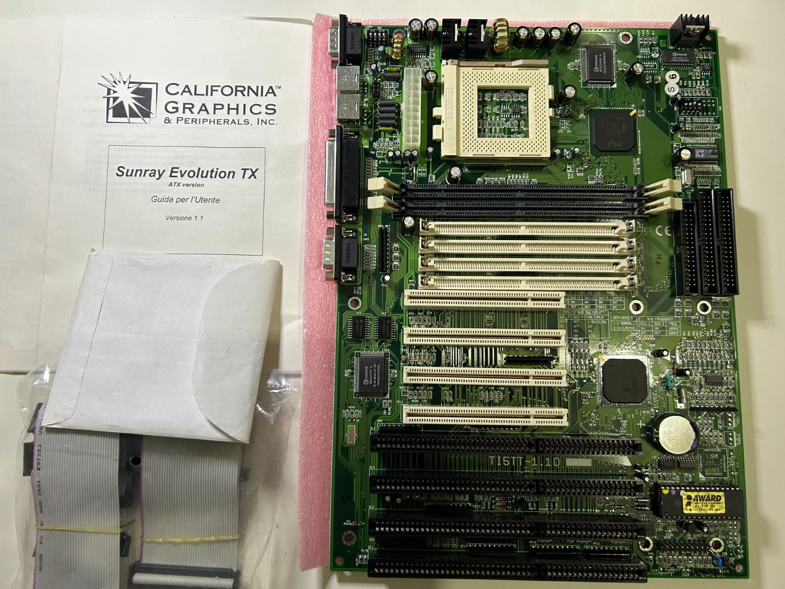 California Graphics TI5TT Intel 430TX ATX Motherboard - Socket 7 Pentium MMX ISA