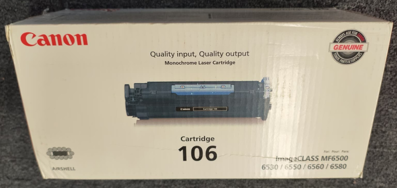 Canon 106 Black Toner Cartridge 0264B001 imageCLASS MF6500 - New , P2