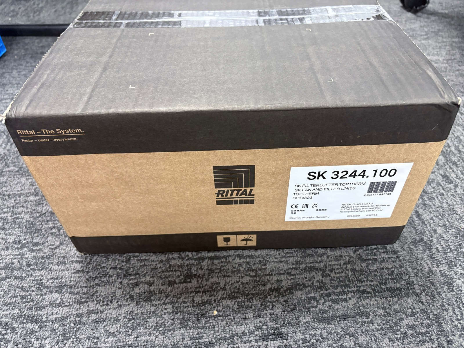 Rittal SK3244.100 SK 3244.100 Cabinet Filter Fan 230V 135W Ebmpapst Cooling Fan