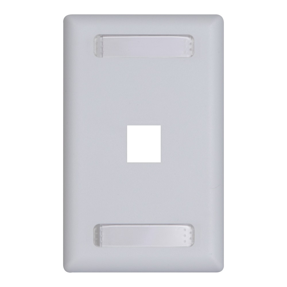 FACEPLATE ID 1-GANG 1-PORT 10PK WH IC107S1TWH UPC 633758096027