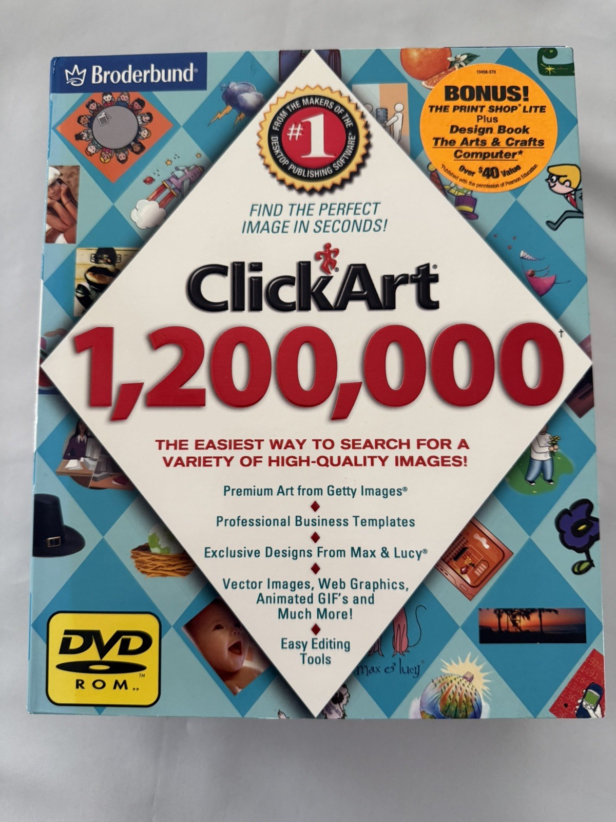 Broderbund ClickArt 1,200,000 DVD-ROM PC Clip Art Sealed New 1.2 Million Images
