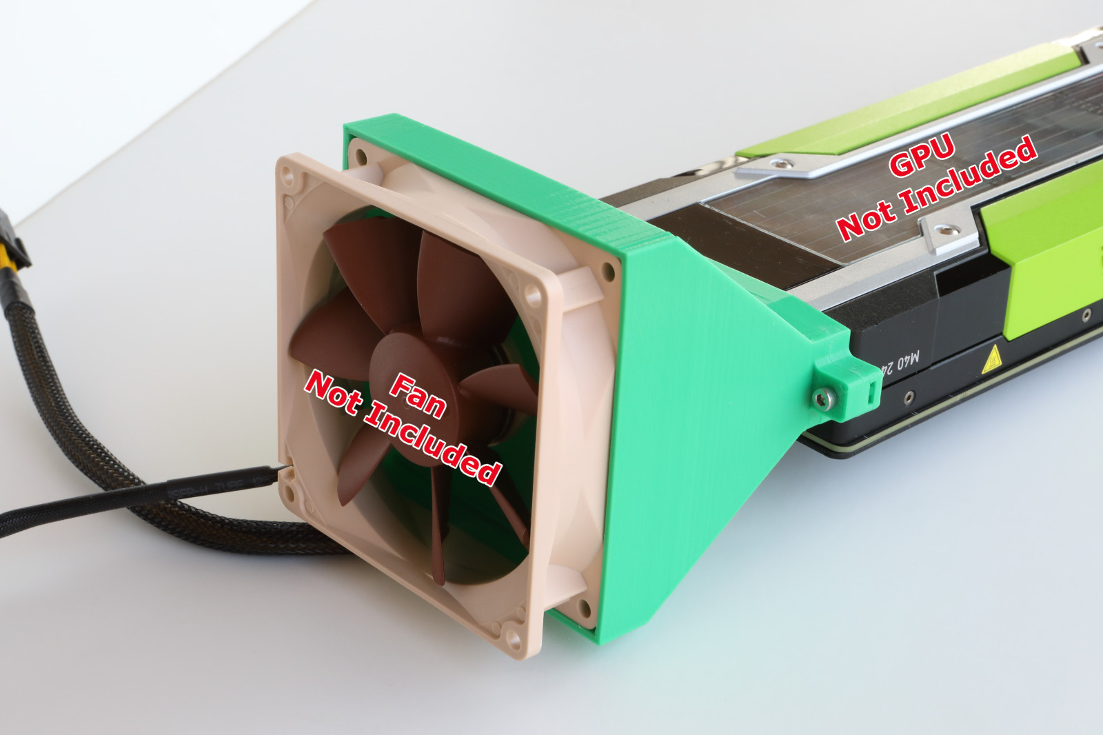 Nvidia Tesla 92mm Fan Adapter for M40, K80, P40, P100, V100